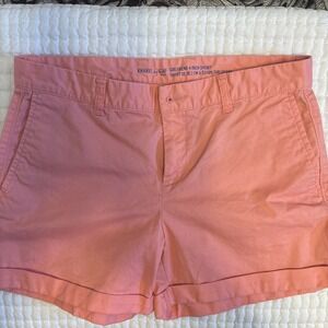 Gap Women's Khaki Girlfriend Shorts Pink Sz 4